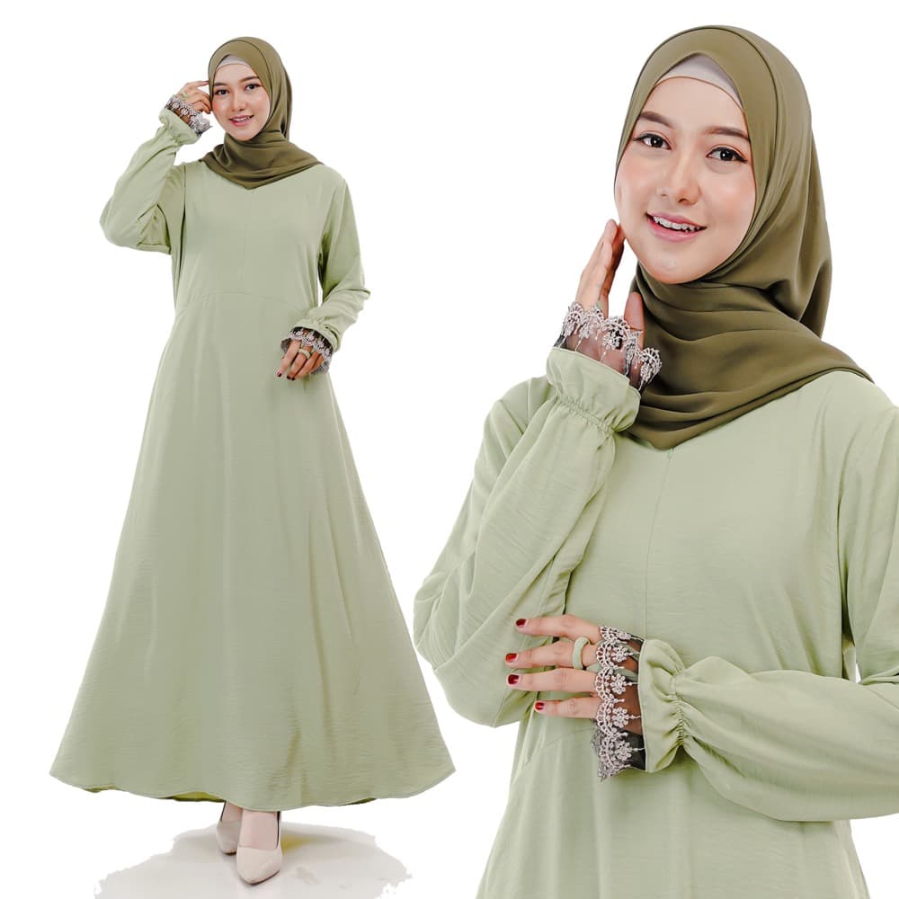 Chinara Gamis Cincin Crinkle Airflow List Renda 2