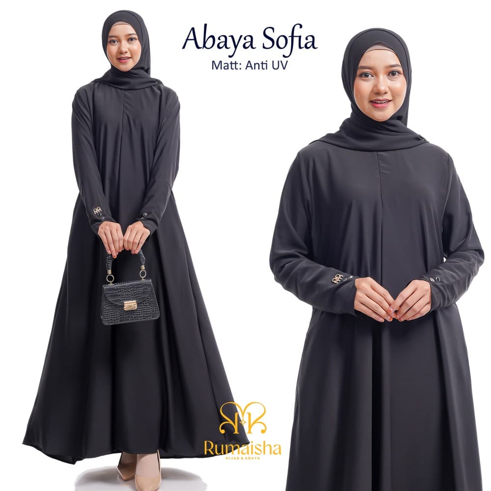 Rumaisha - Abaya Sofia Anti UV Premium Abaya Lebaran